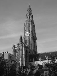 Low angle view of clock tower