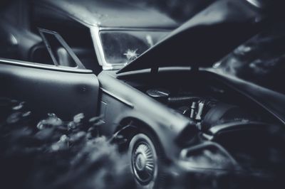 Close-up of vintage car