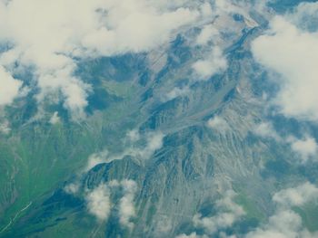 Aerial view of mountains