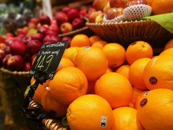 Full frame of market stall