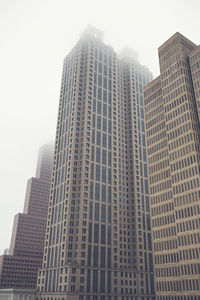 Low angle view of modern building