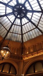 Low angle view of ceiling