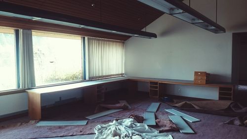 Interior of abandoned home