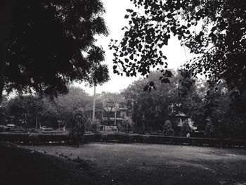 Built structure with trees in background