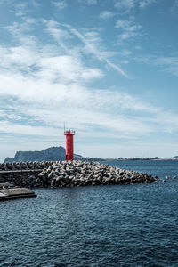 Scenic view of sea against sky