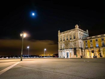City street at night