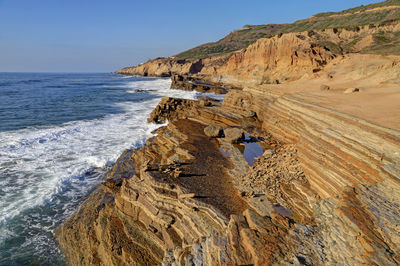 Scenic view of sea against sky