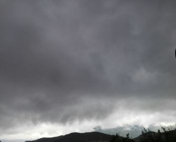 Storm clouds over mountain