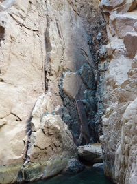 Close-up of rock formation