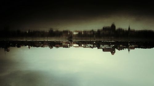 Reflection of clouds in water