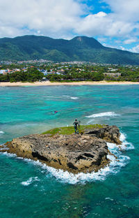 Scenic view of sea against sky