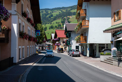 Street amidst buildings in city