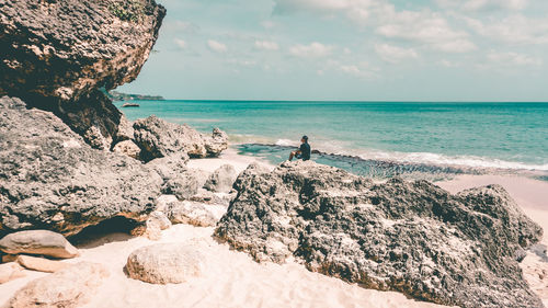 Scenic view of sea against sky