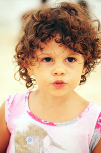 Close-up portrait of a girl