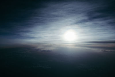 Low angle view of cloudscape against sky during sunset