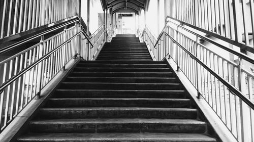 Low angle view of staircase in building