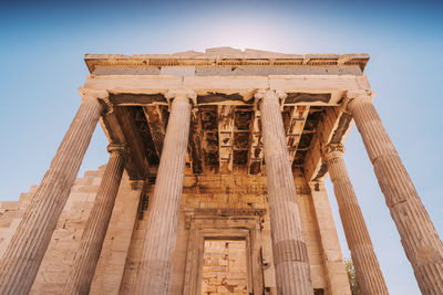 Low angle view of historical building