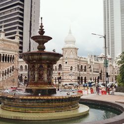 Fountain in city