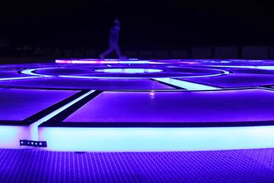 Illuminated lighting equipment at night