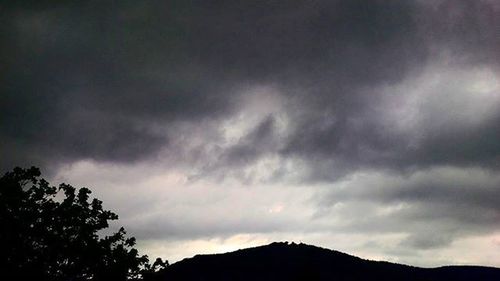 Low angle view of cloudy sky