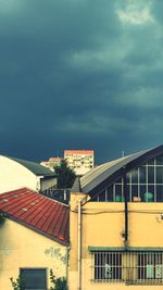 Roof of building against sky