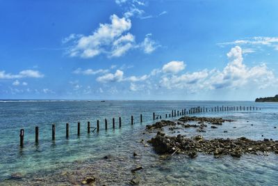 Scenic view of sea against sky