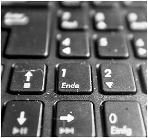 Close-up of computer keyboard