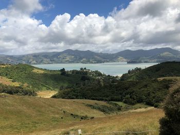 Scenic view of landscape against sky