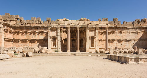 Old ruins against clear sky