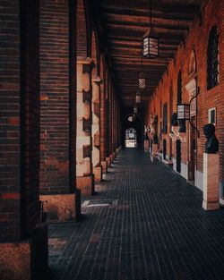 Corridor with columns