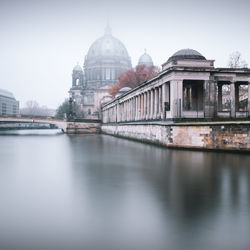 Reflection of buildings in water