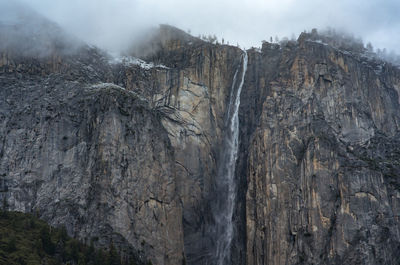 Panoramic view of rocky mountains against sky