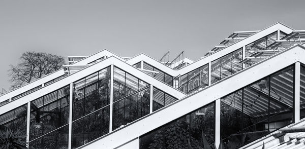 Low angle view of building against clear sky