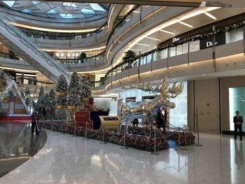 Group of people in shopping mall