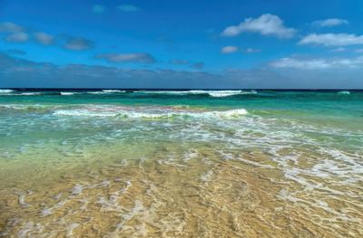 Scenic view of sea against sky