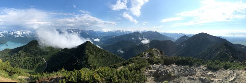 Panoramic view of landscape against sky