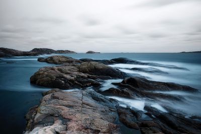 Long exposure on the norwegian coast
