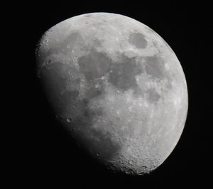 Low angle view of moon in sky