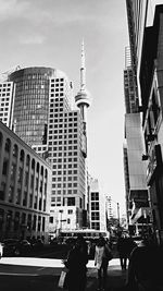 Low angle view of buildings against sky