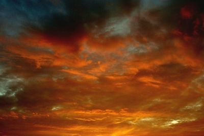 Low angle view of dramatic sky