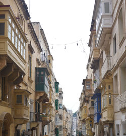 Low angle view of buildings against sky