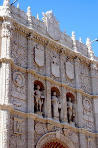 Low angle view of historical building against sky