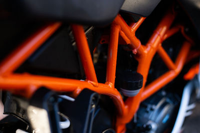 Close-up of bicycle wheel