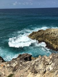 Scenic view of sea against sky