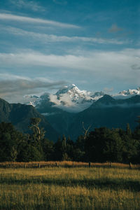 Scenic view of landscape against sky