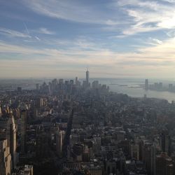 Aerial view of buildings in city