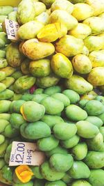 Full frame shot of food for sale