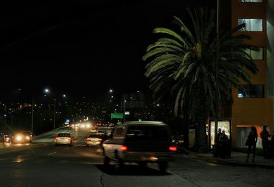 City street at night