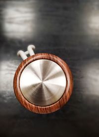 High angle view of bread on table