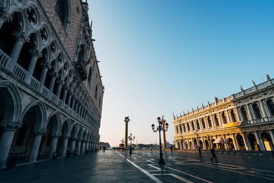 Piazza san marco against clear sky in city